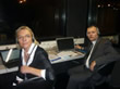 Каролин Ле Ланшон и Маркос Алонсо, переводчики-синхронисты, работающие с французским и испанским языками на Всемирной конференции городов-портов в Сен-Назере в июне 2012 года